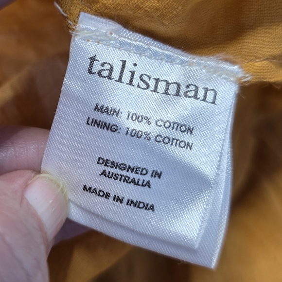 Talisman Pumpkin Orange Raja Embellished Midi Dress Size X-Small - Picture 4 of 8